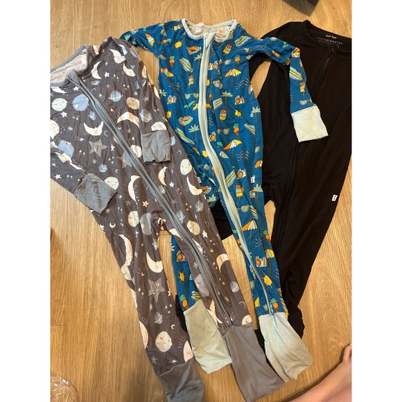Little Sleepies 2T Zippy Pajamas Bundle Bamboo Black Celestial Summer Bundle